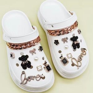 A set of fashion jibbitz croc charms to dress up your shoes!